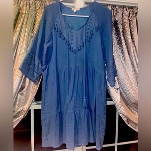 Eri & Ali knee length bohemian dress.